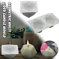 Miniatyrbillede 1 af 7: Forme til DIY-stearinlysfremstilling 3D silikoneform til sojastearinlys