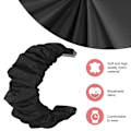 Miniatyrbillede 5 af 7: Elastisk nylon til Samsung Galaxy Watch 4 40mm 44mm band Scrunchies armbånd til Samsung Galaxy Watch4 Classic 42/46mm Sort Hvid galaxy watch6