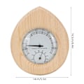 Miniatyrbild 8 av 8: Bastu Rum Inredning Hygrometer Termometer, Trä Termo-Hygrometer Termometer Hygrometer Ångrum Bastu Tillbehör