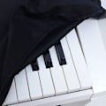 Miniatyrbilde 3 av 8: Tangentbord dammskydd tangentbordsskydd 61 tangenter elektroniskt pianodammskydd töjbart svart för digital 61 tangenter piano