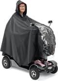 2 sæt Luksus poncho til el-scooter - Letvægts regnponcho med vindue - Universal pasform (163 x 141 cm) - Ideel til beskyttelse mod regn