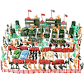 Miniatyrbillede 1 af 8: 157 stk. Mini Soldier Figurer Legetøjssæt Army Action Figurer Sæt Militær Legesæt Militær Legesæt Soldat Armésoldater Militær Soldat Legetøj Børn 3+ 157 Bitar