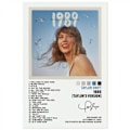 Miniatyrbilde 1 av 8: Pop-sanger Canvas Poster for Taylor Swift for romestetik Canvas Veggkunst Soverom 1989 TAYLOR'S VERSION 20*30CM 1989 TAYLOR'S VERSION 20*30CM