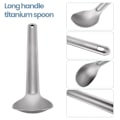 Miniatyrbilde 2 av 5: 1 stk Titan sked 21,5 cm X 3,9 cm Campingsked Utomhusservis Långskaft Titanium sked