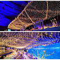 Miniatyrbillede 6 af 6: LED-lysnet 144 LED med stikprop 220v til fester, haver, jul