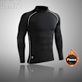 Miniatyrbild 1 av 7: Sportunderkläder för män Fleece Thermal Compression Strumpbyxor Ski Bas Layer Träningsoverall Barn Vinter Thermal Underwear Running Set G only shirt S