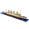 Miniatyrbilde 2 av 5: 1860 stk Titanic Formet Modell Byggeklosser Modell Byggesett