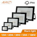 Pikkukuva 2 / 7: LED-ulkovalaisin 100W 50W 30W 20W 10W 220V Vedenkestävä IP66 Heijastin Ulkovalaisin Lamppu 6500K LED Ulkotila Spotti Ulkovalaistus 3000K