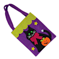 Pikkukuva 3 / 5: Halloween kangaskassi Non-woven kangaskassi Kummitusfestivaali Baarijuhlat Rekvisiitta-Oranssi Lepakko Oranssi Lepakko