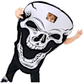 Miniatyrbilde 7 av 8: Halloween-skjelettkostyme, Skjelettkostyme for barn | Skjelettantrekk for barn, Kostyme, Rollespillrekvisita, Ferieklær, Cosplay-kostyme for gutt jente S