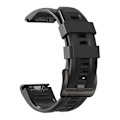 Miniatyrbilde 1 av 7: 22 mm 26 mm silikonrem for Garmin Fenix ​​7X 7 Pro Solar/6X 6 Sapphire 5 5X Plus 3 3HR/Epix QuickFit WatchBand 1:1 Offisiell band style3 Blå style3 Black QuickFit 22mm