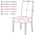 Miniatyrbild 3 av 7: Elastiskt överdrag Stretch sits överdrag Jacquard Spandex fodral för köksstol Säte Hem Hotell Bankett 4776-rosa 1st