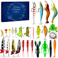 Miniatyrbild 1 av 8: Fisketillbehör Adventskalender 2024 - 24-dagars Fiskeutrustningsset för Jul 781B