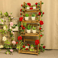 Miniatyrbilde 5 av 5: Kunstig rosekrans 18 plastrosor 230 cm blomstrer din romantiske bryllupsdekorasjon 2 stk