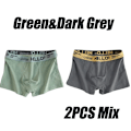 Pikkukuva 1 / 7: 5 kpl Herrunderkläder Man Boxersexiga kalsonger Bekväma Andas Mode Pojkar Trosor Underkläder Boxershorts Herr 2PCS-Mix-01 2PCS-Mix-03 4XL-90-100kg