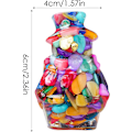 Pikkukuva 5 / 8: Kristalli Lumimies Koriste - Joulukoristehahmo, Värikäs Colorful shells