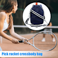 Miniatyrbilde 6 av 8: Racketveske, Tennisracketveske, Tennisracket dekselveske, Tennisracketbeskyttelse for menn kvinner, Lett skuldertaske for tennisracket badmintonracket Blå