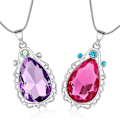 Pikkukuva 3 / 5: 2-pack Princess Halsband, Twin Sisters Teardrop Halsband Magic Smycken Presenter För Flickor