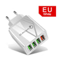 Miniatyrbilde 4 av 5: Svart 33W USB-lader QC 3.0 4-porters USB-lader Flere USB-ladere Kompatibel med iPhone 12/13/11/Samsung S22/S21/S20/Xiaomi/Huawei/OPPO/OnePlus et