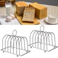 Miniatyrbilde 4 av 5: Brødskiveholder Udeformerbar løkke Bærehåndtak Non-stick kuleføtter Rustfritt rustfritt stål 6 spor Ristet brød Brødholder Bakeri