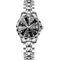 Miniatyrbillede 1 af 7: Enkel Dame Armbåndsur i Rustfrit Stål Elegant Analog Kvarts Lysende Sort B Black B