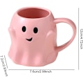 Miniatyrbilde 5 av 8: Halloween Spøkelses Kaffe Kanne, 400ml Keramikk Kanne med Søt Spøkelses Design YELLOW