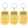 Miniatyrbillede 1 af 5: 3 stk. mini nøglering formet lommeregner Elektronisk lommeregner Bærbar lommeregner til børn Studerende Test (tilfældig farve)