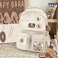 Miniatyrbild 1 av 4: Skolväska Brun 2024 Capybara Ridge Stor Ryggsäck För Pojkar Och Flickor, Designerväskor White Backpack