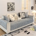 Miniatyrbillede 7 af 7: 1:a Jacquard Plysch Sofaovertrekk Sklisikring Sofa Underlag Anti Katt Skrape Sofaovertrekk Møbelbeskyttelse For Soverom Kontor Stue Hjemmeinnredning