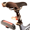 Miniatyrbillede 8 af 8: YOUOKLIGHT Vandtæt Cykellampe LED Super Lys Cylinderlampe Black Svart