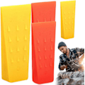 Miniatyrbild 3 av 7: Fällkilar 4-pack 5 tum Fällkil Stabila plastkedjor Sågkilar med halkfria stötar för avverkningsutrustning Gul + orange träklyvare gul+orange