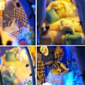 Miniatyrbillede 5 af 7: Ocean Tunnel Dukkehus Med Møbler Led Lys Sæt Diy Miniature Træ Dukker Hus Romantisk Kunst Håndværk Barn Jul Fødselsdag Gave Hus Model