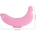 Miniatyrbilde 2 av 7: Søt 3 farger frukt banan beskyttende boks holder etui lunsjboks oppbevaring (roseate) Roseate