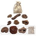 Miniatyrbillede 3 af 4: 1 sæt imiteret lort legetøj dekorative lort rekvisitter prank legetøj (chokolade)