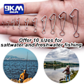 Miniatyrbillede 7 af 7: Fiske Snap 50~200st Rustfrit stål Saltvand Fiske Krog Lure Connector Tackle Snabbfiske Clip Lock Snap Vægte Trolling Størrelse-2  18mm 25kg 100 stk