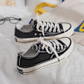 Pikkukuva 1 / 7: Nya Canvas Skor Män Trendiga Skor Män Casual Par Skor Studenter Koreansk Stil Lace Up Low Cut Sneakers För Studenter A11 38