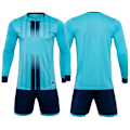 Pikkukuva 7 / 9: 1 Set Mukautettu Jalkapallopaita Miehet Pojat Jalkapallovaatteet Setti Pitkähihainen Jalkapallo Uniformu Aikuinen Maalivahti Urheilupuku Lapsi Harjoituspuku Punainen Lapsi Koko XS Red Kid Size XS