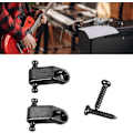 Miniatyrbild 6 av 8: Stränghållare för elgitarr, Tree Standard Roller String Guides Metal Elektrisk Gitarr String Guide Retainer Byte (Svart) Svart
