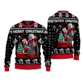 Miniatyrbild 1 av 5: The Mandalorian Santalorian och Baby Yoda Fula Tröja Star Wars God Jul Herrar Sweatshirt Höst Vinter Dam Pullover stil 1 style 1 S