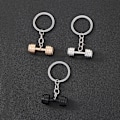 Miniatyrbillede 4 af 8: 1 stk. miniatyrdumbbell i titanlegering, nøglering til fitnesscenter og fitness F F