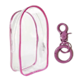 Miniatyrbild 1 av 5: PVC Labubu Docka Skyddsväska Vattentät Transparent Labubu Docka Skyddsfodral för Tecknade Figurer [DB] Dark Pink