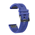Pikkukuva 1 / 7: 22 mm 26 mm silikonrem för Garmin Fenix ​​7X 7 Pro Solar/6X 6 Sapphire 5 5X Plus 3 3HR/Epix QuickFit WatchBand 1:1 Officiellt band style2 Blå style2 Blue QuickFit 22mm
