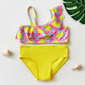Pikkukuva 1 / 7: 1~14V Flickbaddräkt Flickbaddräkt Set Bikiniset för barn Biquini Infantil Baddräkt för barn-ST108mix ST300 citron 3-4 år