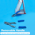 Miniatyrbilde 4 av 4: Papirhulltang, En Hulltang med Blå Myk Grip, 2-pakning Blue, 2 Pack