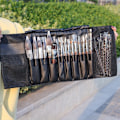 Miniatyrbilde 8 av 8: Resesminkbørsteholder, børsteveske | Roll up Makeup Brush Organizer - Oppbevaringsveske for kosmetiske børster, artistveske, kosmetikkposer for kvinner