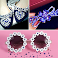 Miniatyrbilde 4 av 4: 14400 stk Royal Blue Flatback Rhinestones for DIY-håndverk, Safir, SS20, 4,6-4,8 mm Sapphire SS20/14400pcs