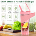 Miniatyrbild 2 av 6: Bärbar Blender, Smoothie Blender för Shakes och Smoothies med USB uppladdningsbar, trådlös Blender på språng White White