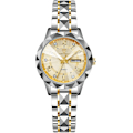 Miniatyrbillede 1 af 7: Enkel Dame Armbåndsur Klassisk Rustfrit Stål Ur Kvinder Elegante Ure Business Analog Kvarts Ur Lysende Dato Kalender Dame Ure Guld Gold