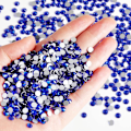 Miniatyrbilde 1 av 4: 14400 stk Royal Blue Flatback Rhinestones for DIY Crafts, Safir, SS10, 2.7-2.9mm Sapphire SS10/14400pcs