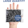 Miniatyrbilde 4 av 4: 14400 stk Svarte Flatback Rhinestones for DIY Håndverk, Jet Black, SS10, 2.7-2.9mm Black SS10/14400pcs